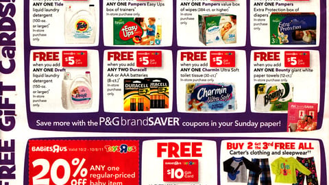 Toys "R" Us P&G Gift Card Offer