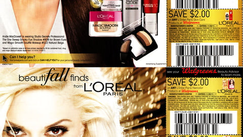 L'Oreal Walgreens 'Beautifall Finds' Insert