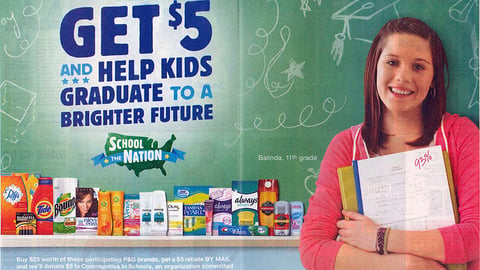 P&G 'School the Nation' FSI