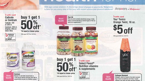 Walgreens 'Health for Her' FSI