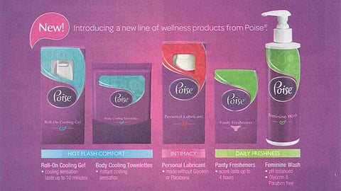 Poise 'During Menopause' FSI