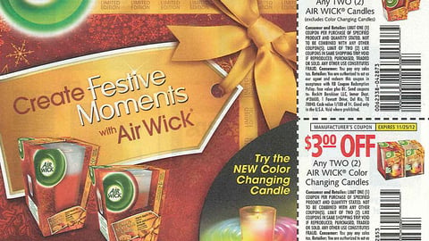 Air Wick 'Create Festive Moments' FSI