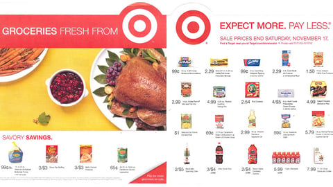 Target Thanksgiving Grocery Insert