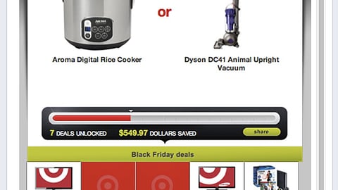 Target Black Friday Facebook Promotion