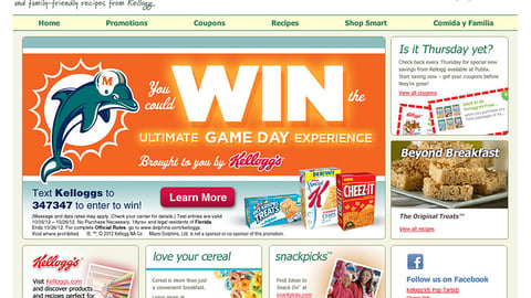 Kellogg Publix 'Family Game Day' Sweepstakes