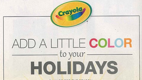 Crayola Target 'Add a Little Color' FSI