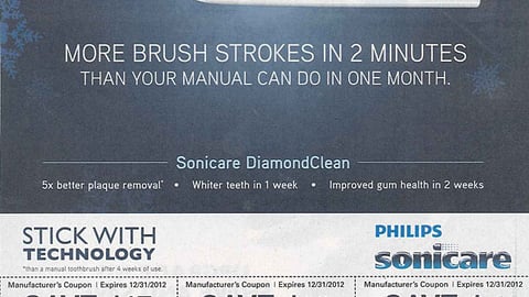 Sonicare 'Gift of Technology' FSIs