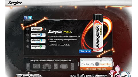 Energizer Walmart.com Holiday Page