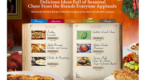 Unilever Walmart.com 'Holiday Favorites' Page