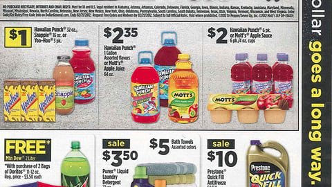 Dr Pepper Dollar General 'Win' FSI