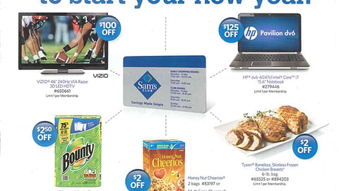 Sam's Club 'New Year' Insert