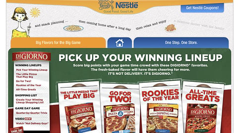 Nestlé 'Big Game' Walmart.com Page