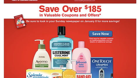 Walmart J&J 'Healthy Essentials' Brand Page