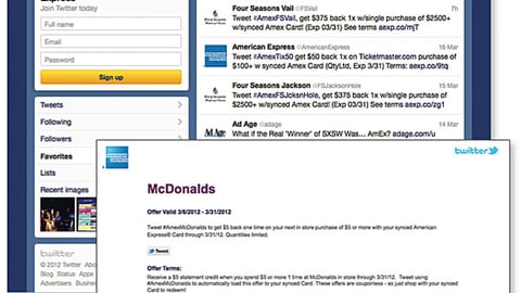 American Express Card Twitter Sync