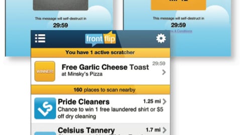 Front Flip Scratch Card App