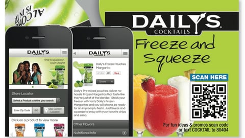 Daily's Cocktails Product Locator Page