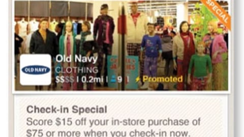 Foursquare 'Promoted Updates' Page