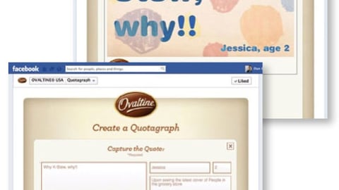 Ovaltine 'Quotagraph' Facebook App
