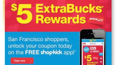 CVS Shopkick ExtraBucks Offer