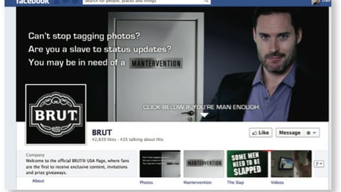 Brut 'Mantervention' Facebook App