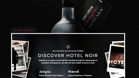 Grey Goose 'Hotel Noir' Pinterest Campaign