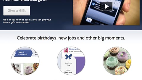 Facebook Gifts Page