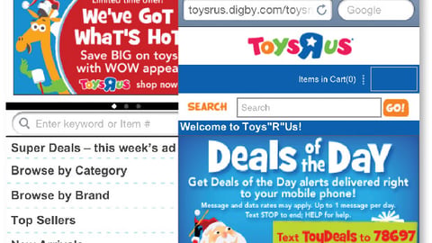 Toys "R" Us Mobile App Updates