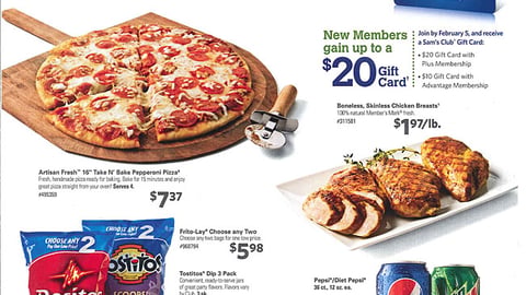 Sam's Club 'Game Day Central' Insert