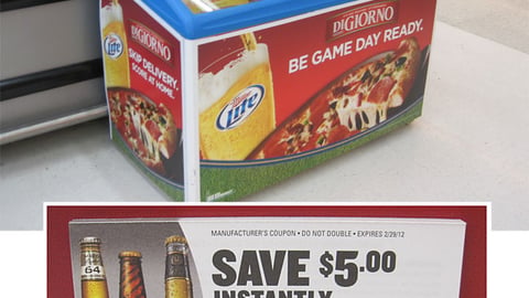 DiGiorno Miller Lite Cooler Ads