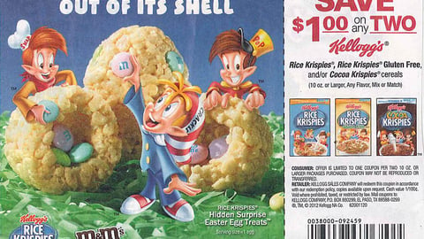Rice Krispies M&M's 'Easter Tradition' FSI