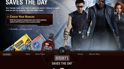 Hershey 'Avengers' Instant-Win Game