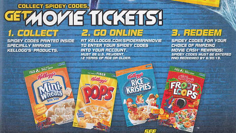 Kellogg's 'Amazing Spider-Man' FSI