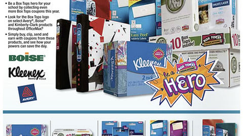 OfficeMax 'Box Tops Hero' Online Feature