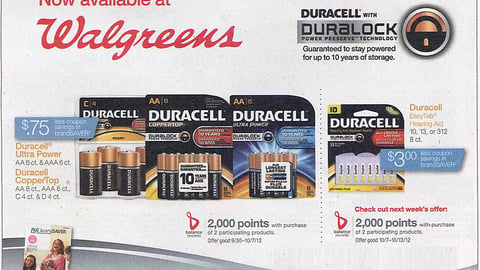 Duracell Walgreens 'brandSaver' FSI