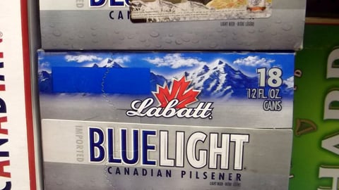 Labatt Blue 'Score $10' Case Stickers