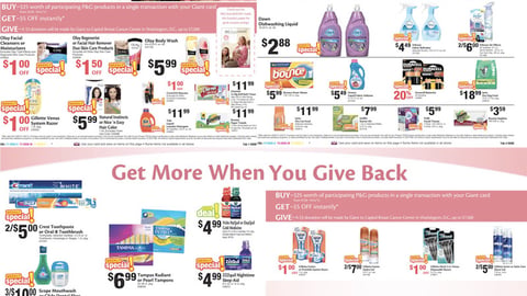 Ahold P&G 'Buy Get Give' Promotion