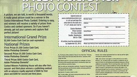 Costco Photo Contest