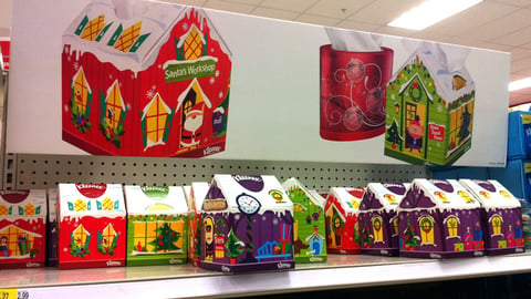 Kleenex Target Holiday Packaging