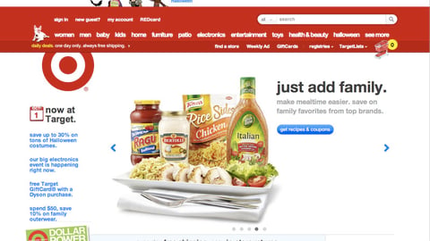 Unilever Target 'Just Add Family' Promo