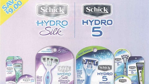 Schick Hydro 'Disposables' FSIs