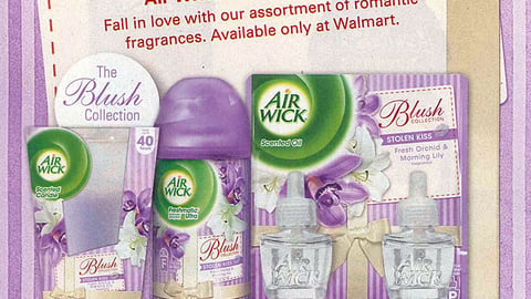 Air Wick Walmart 'Love at First Blush' FSI