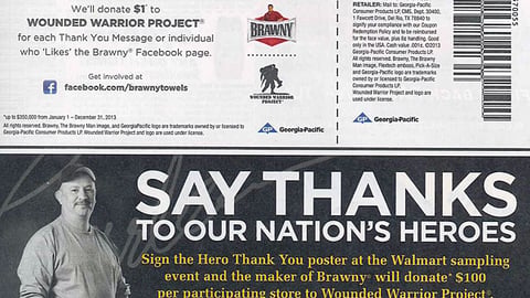 Brawny 'Nation's Heroes' FSIs
