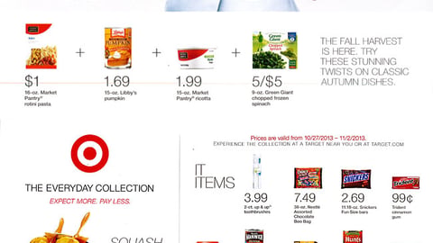 Target 'Harvest Must-Haves' Insert