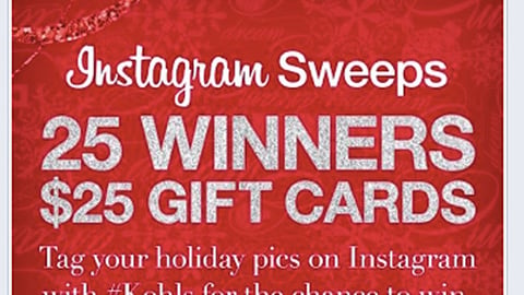 Kohl's Holiday Instagram Sweeps