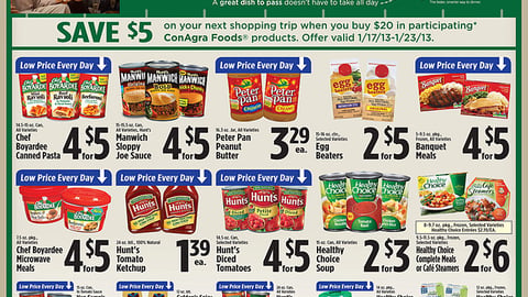 Supervalu ConAgra 'Bring Friends Together' Feature
