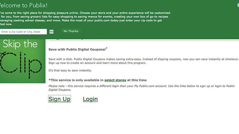 Publix Digital Coupon Program