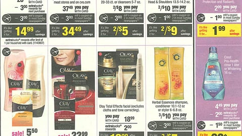 CVS P&G 'brandSaver' Features