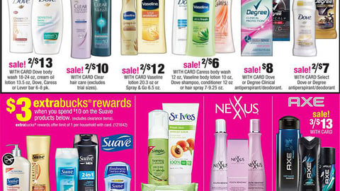 CVS Unilever 'ExtraBucks' Feature