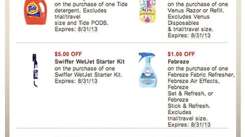 Dominick's P&G 'Savings 101' Email