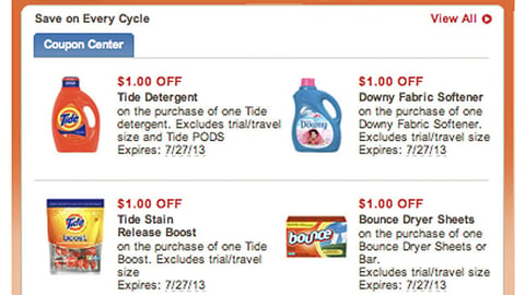 Dominick's P&G 'Complete the Cycle' Email